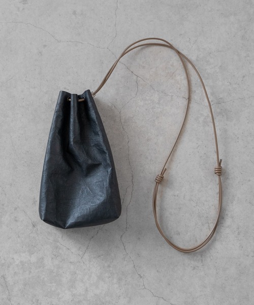 SENTI（センティ） ショルダーバッグ Dyneema(R) Leather DRAWSTRING