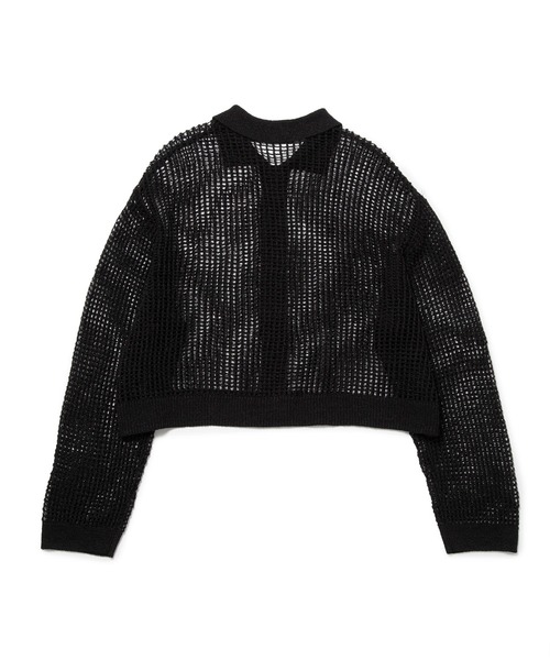 M TO R カーディガン 「TOPS」MESH SHEER CARDIGAN レディース