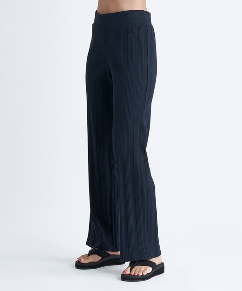 リュクス リラックス フレアパンツ  ブルー ROXY パンツ AZUL PANTS/ロキシーウエストゴムリラックスロング