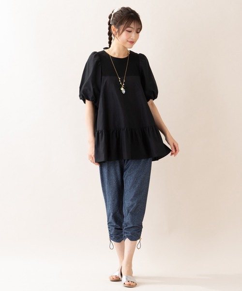 ローズティアラ 半袖チュニック チュニックTシャツ ロングT