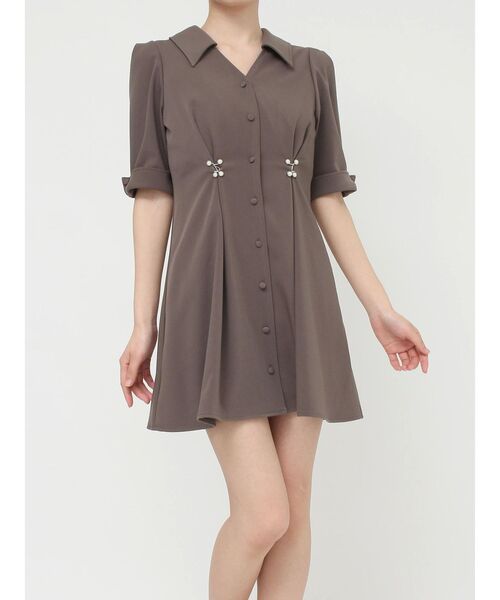 新作 EATME オープンカラーワンピース EATME ワンピース オープンカラーワンピース : ZOZOTOWN Yahoo