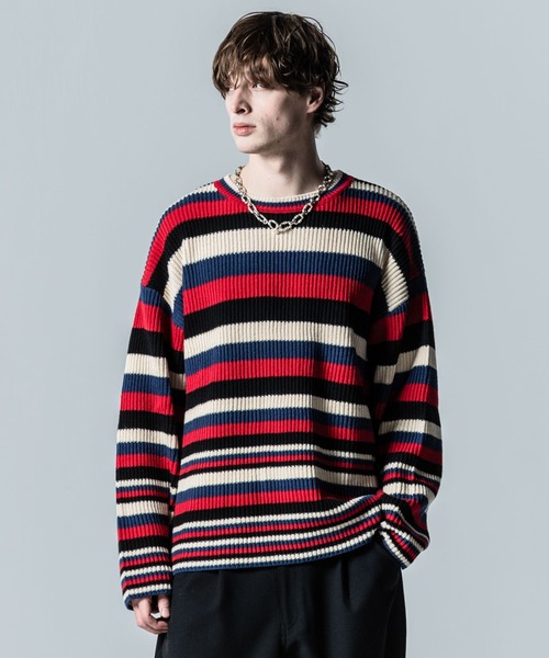 glamb（グラム） セーター ニット Multi Border Knit / マルチボーダー