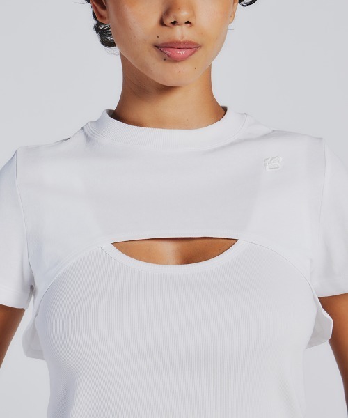 【DOUBLE STANDARD CLOTHING】オフホワイトカットソー　F DOUBLE STANDARD CLOTHING（ダブルスタンダードクロージング） 半袖T
