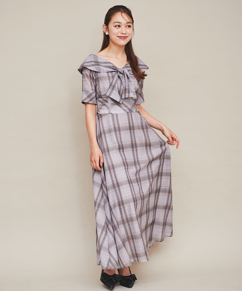 極美品 24ss コムデギャルソン コムコム 市松柄 チェック フリル