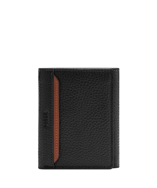 FOSSIL（フォッシル） 財布 三つ折り財布 メンズ レザー ブラック 