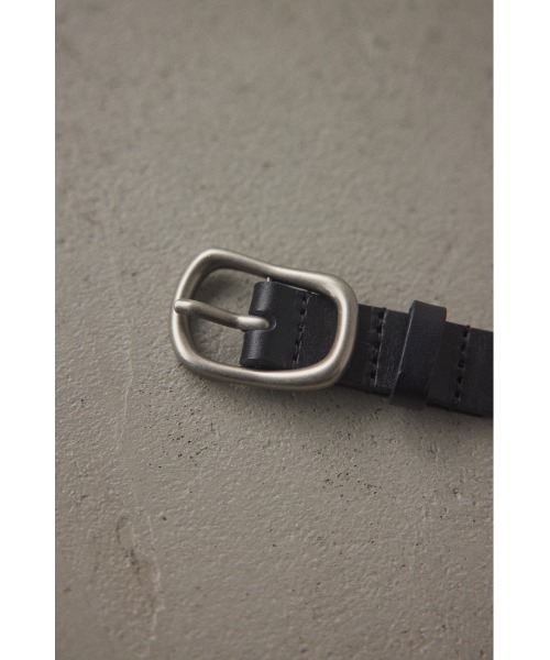 BLACK BY MOUSSY ベルト undulation buckle slim belt(アンジュ