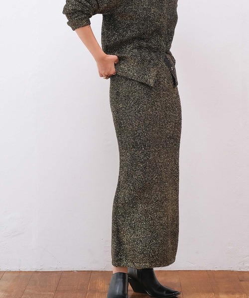 AKTE スカート グリッターIラインニットスカート : ZOZOTOWN Yahoo!店  