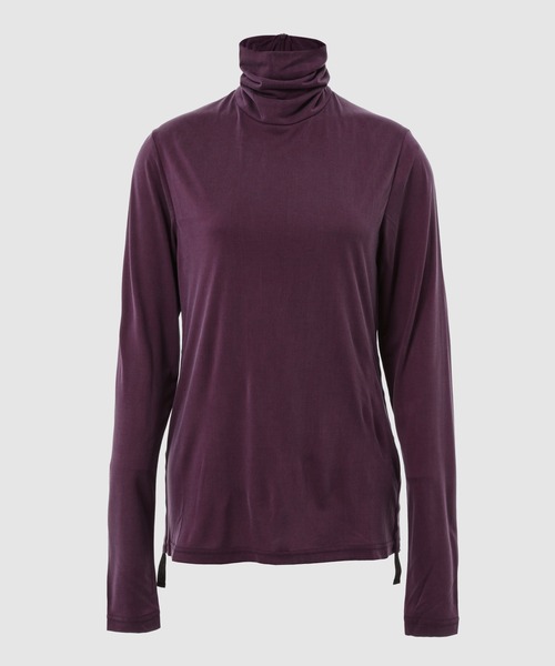 seya. tシャツ DRAPEY TURTLE NECK TOP/DRAPEY POWDER JERSEY