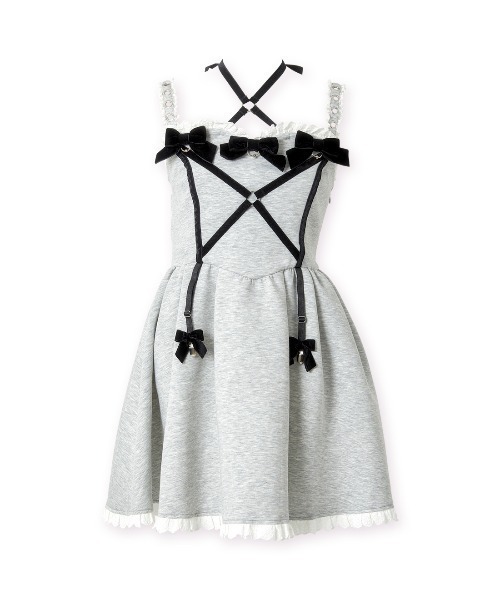 AVENCHUMU Buckle belt garter dress ワンピース avenchumu Buckle belt garter dress ワンピース