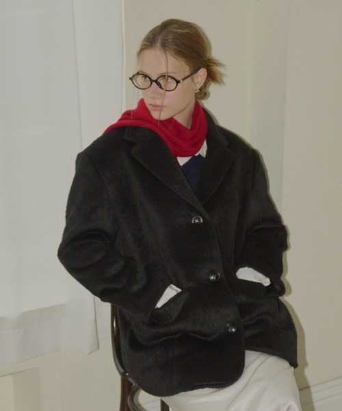 GIUNON マフラー ストール long knit charm muffler / ロングニット