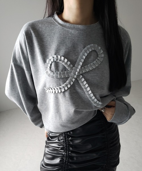 【新品】リボンモチーフカットソー CELFORD｜リボンモチーフカットソー | Rakuten Fashion(楽天