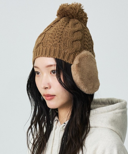 ＜MARW UNITED ARROWS＞ドッグイヤー ニット キャップ MARW UNITED ARROWS ドッグイヤー ニット キャップ ブラック - メルカリ