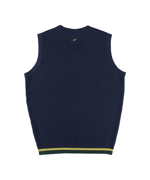 ZOY（ゾーイ） ベスト ジレ MENS 針抜き畦ニットベスト メンズ