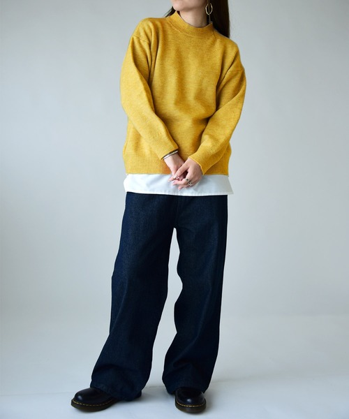 and it_（アンドイット） ニット セーター ミックスカラーオーバー