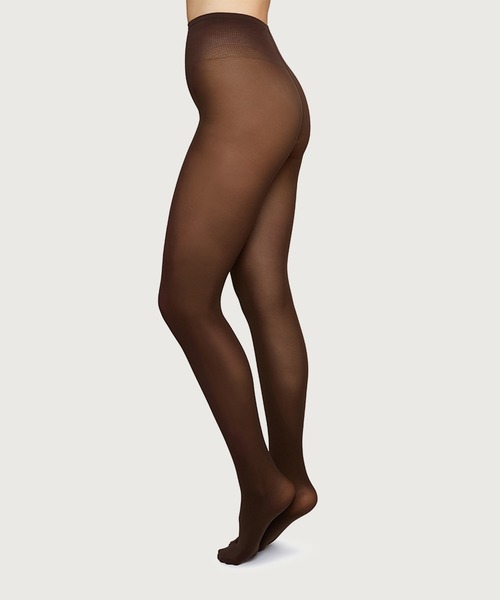 RELISH☆レリッシュラッセルドットタイツ【S～Lサイズ】ダークブラウン タイツ Olivia Tights Dark Brown レディース : ZOZOTOWN Yahoo!店
