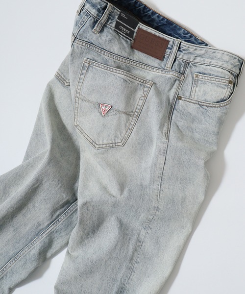 GUESS メンズ　デニム　ライトブルー　USED ボトムス　パンツ　シンプル GUESS メンズデニムライトブルーUSED ボトムスパンツシンプル