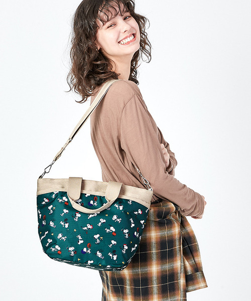 すぐ届く【LESPORTSAC】スヌーピーアンドギャング トート LeSportsac トートバッグ BUCKET TOTE スヌーピーアンドウッド