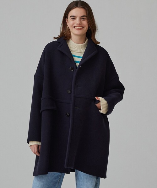 マカフィーコート MACPHEE（マカフィー） ノーカラーコート 38 ブラウン レディース