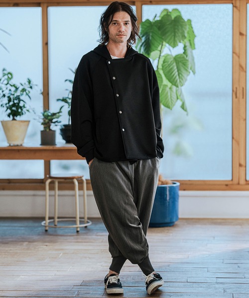 CAMBIO（カンビオ） パーカー mpa3693-ポンチスナップボタンフライ