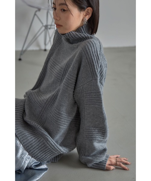 &. NOSTALGIA（ノスタルジア） ニット セーター ミックス編み