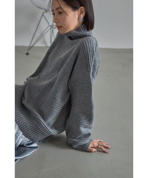 ナップタイム　ニットプルーオーバー　GRAY naptimeニットプルオーバーGRAY ナップタイム naptime. Nissy 西島隆弘