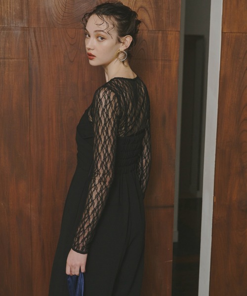 ANDRESD パンツドレス クロスオールインワンドレス / cross all