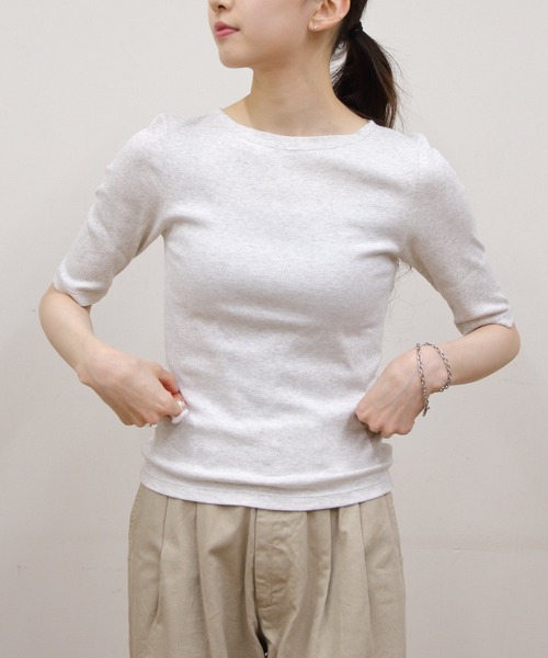 tシャツ ORCIVAL/オーシバル　ボートネックハーフスリーブプルオーバー　BOATNECK HALF SLEEVE P.O.　OR-C0423 C