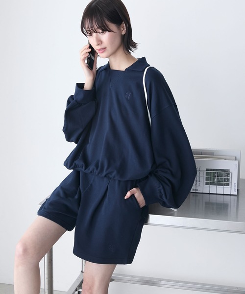forksy. パジャマ ルームウェア 「forksy.」襟付き オーバー