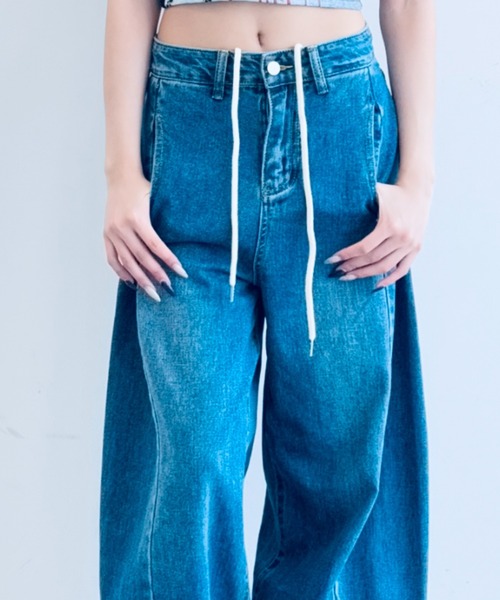 Y2K SYNAPSE FACTORY ジーンズ デニム デニムパンツ 「バレルレッグ