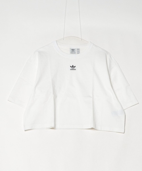 adidas tシャツ エッセンシャルズ クロップ半袖Tシャツ