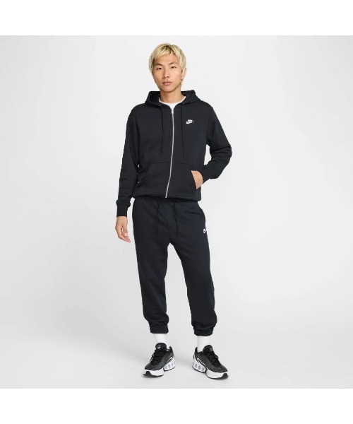 NIKE フルジップパーカー S ブラック NIKE パーカー 「NIKEアパレル」クラブ FT L/S フルジップ