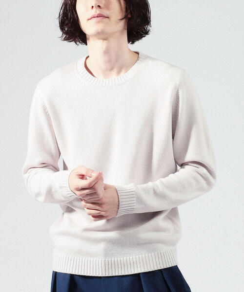 「TOMORROWLAND」 長袖ニット X-SMALL ダークブルー メンズ_画像3