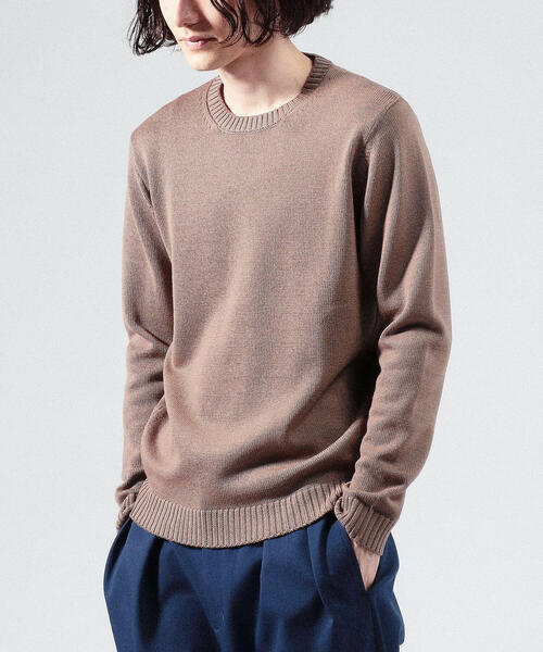 「TOMORROWLAND」 長袖ニット X-SMALL ダークブルー メンズ_画像5