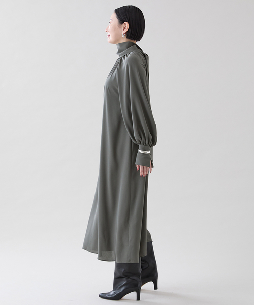 VERMEIL par iena  2wayボウタイワンピース　ネイビー　長袖 追加》2wayボウタイワンピース（ワンピース）｜VERMEIL par iena