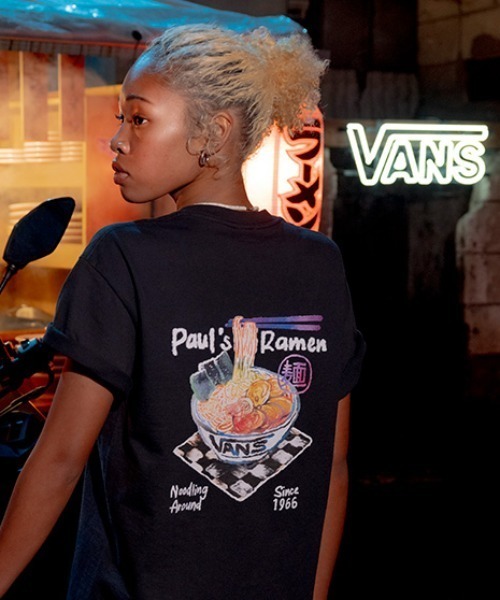 VANS★RAMEN TEE Tシャツ VANS and JAPAN CULTURE RAMEN Short Sleeve T-Shirt white