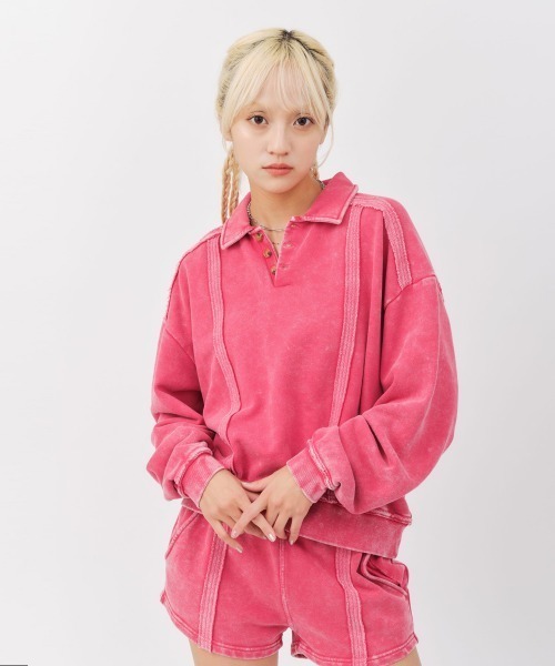 トレーナー スウェット atmos pink Pigment Sweatshirt / アトモス ピンク ピグメント スウェットシャツ レディース