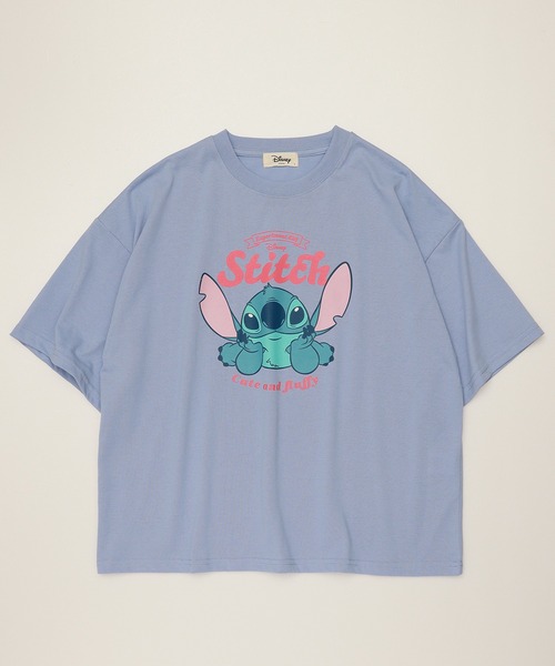 Disney tシャツ 「DISNEY/ディズニー」天竺 プリント WIDE 半袖T