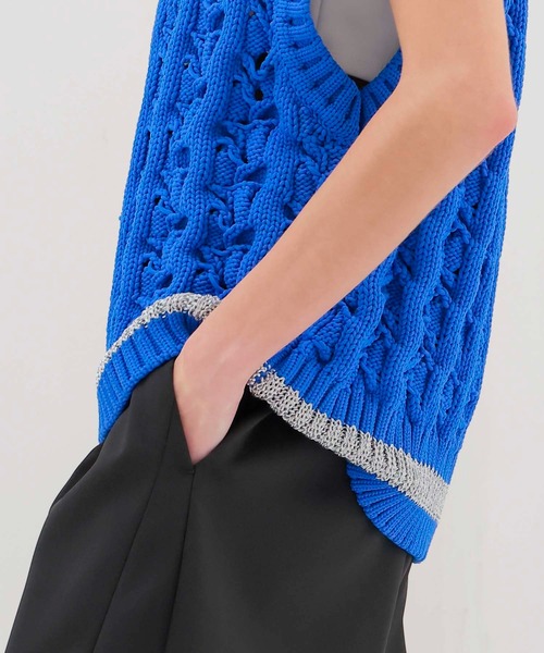 ベスト ジレ STUMBLY / Bulky Tilden Knit Vest(バルキーチルデンニットベスト 535-5170002) レディース STUMBLY ベスト ジレ / Bulky Tilden Knit Vest(バルキー