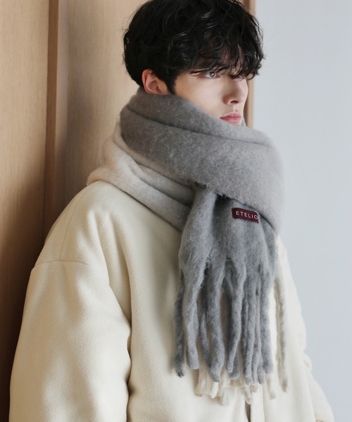 ETELIO」 マフラー F ワイン メンズ : ZOZOTOWN Yahoo!店 - 通販