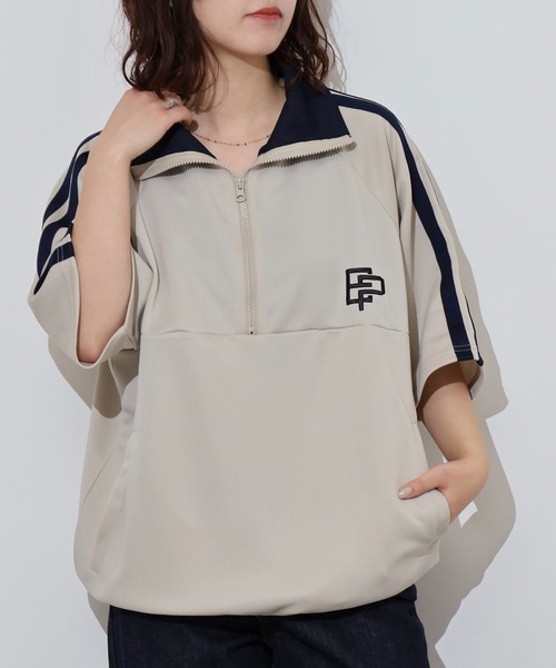 FUNALIVE（ファンアライブ） tシャツ ハーフジップ ハイネック 5分袖 T