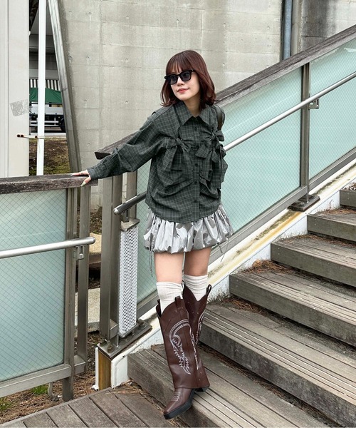 ブラウス シャツ フロントリボンブラウス レディース sedacle girl ブラウス シャツ フロントリボンアソートシャツ