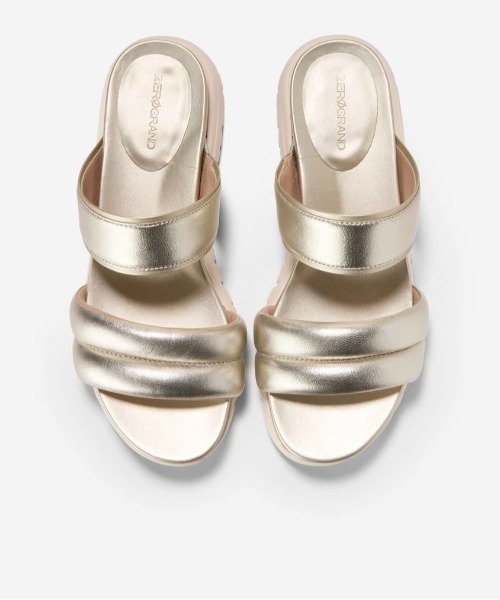 yoh4 さま専用です Valentino スライドサンダル ゴールド 36 COLE HAAN（コールハーン） サンダル ゼログランド ダブルバンド