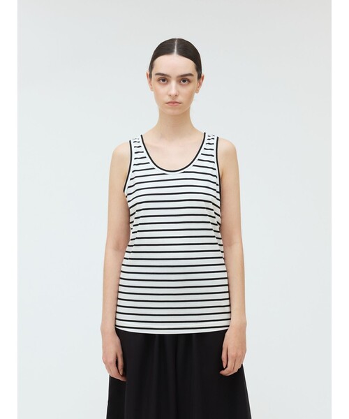 tシャツ mizuiro ind ボーダータンクトップ レディース