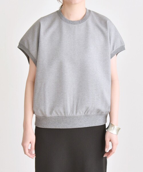 tシャツ quaranciel:「洗濯機可能」ライト ポンチ コンパクト フレンチスリーブ TEE レディース quaranciel:〈洗濯機可能〉ライト ポンチ コンパクト フレンチ
