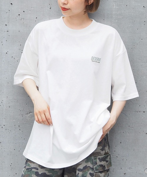 tiptop tシャツ カラフルフラワーBIGTシャツ レディース
