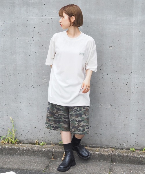 tiptop tシャツ カラフルフラワーBIGTシャツ レディース