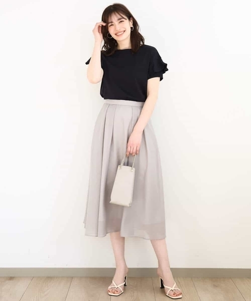 tシャツ フリルデザインスリーブカットソー/接触冷感/洗える/WEB限定サイズあり レディース 楽天市場】フリルデザインスリーブカットソー/接触冷感/洗える