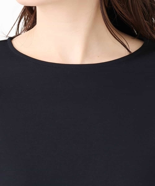 tシャツ フリルデザインスリーブカットソー/接触冷感/洗える/WEB限定サイズあり レディース OFUON tシャツ フリルデザインスリーブカットソー/接触冷感