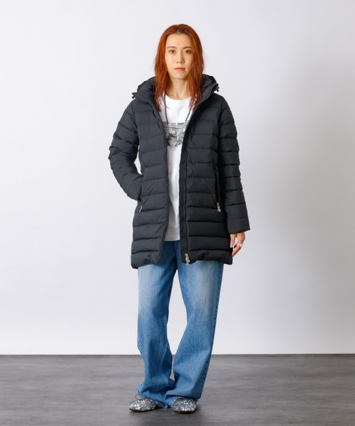 Pyrenex（ピレネックス） ダウンコート 38 ネイビー レディース