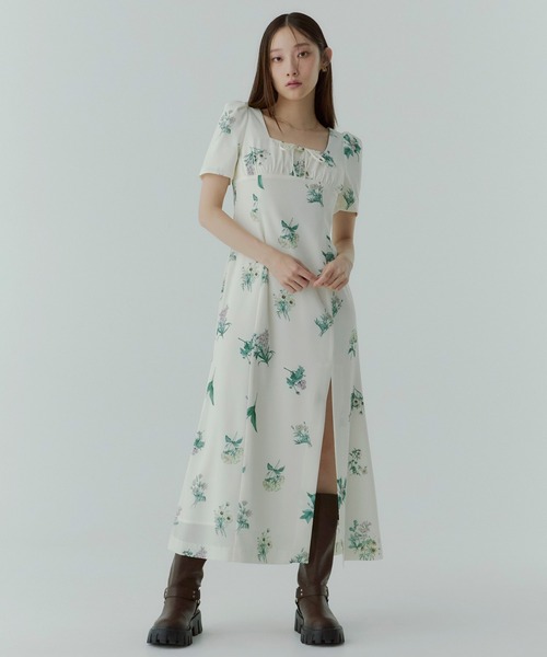 EIMY ISTOIRE（エイミーイストワール） ワンピース ボタニカルフラワー